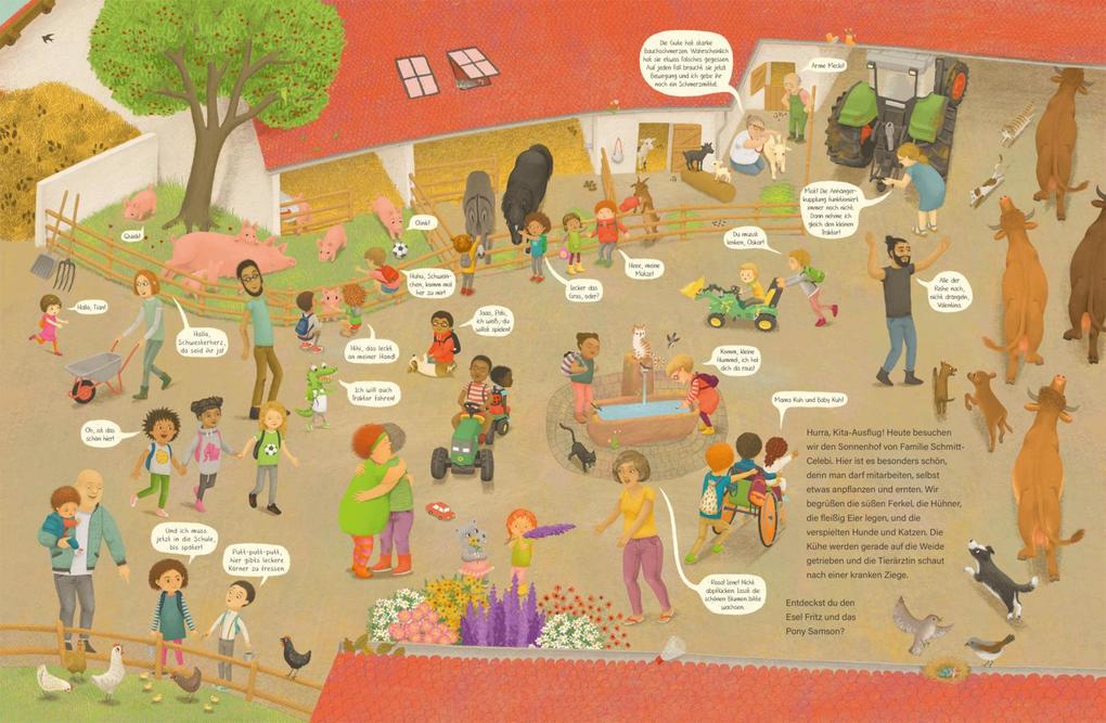 Weitere Ansicht: Komm, wir zeigen dir unseren Bauernhof (Constanze von Kitzings Wimmelgeschichten 3) | Constanze von Kitzing