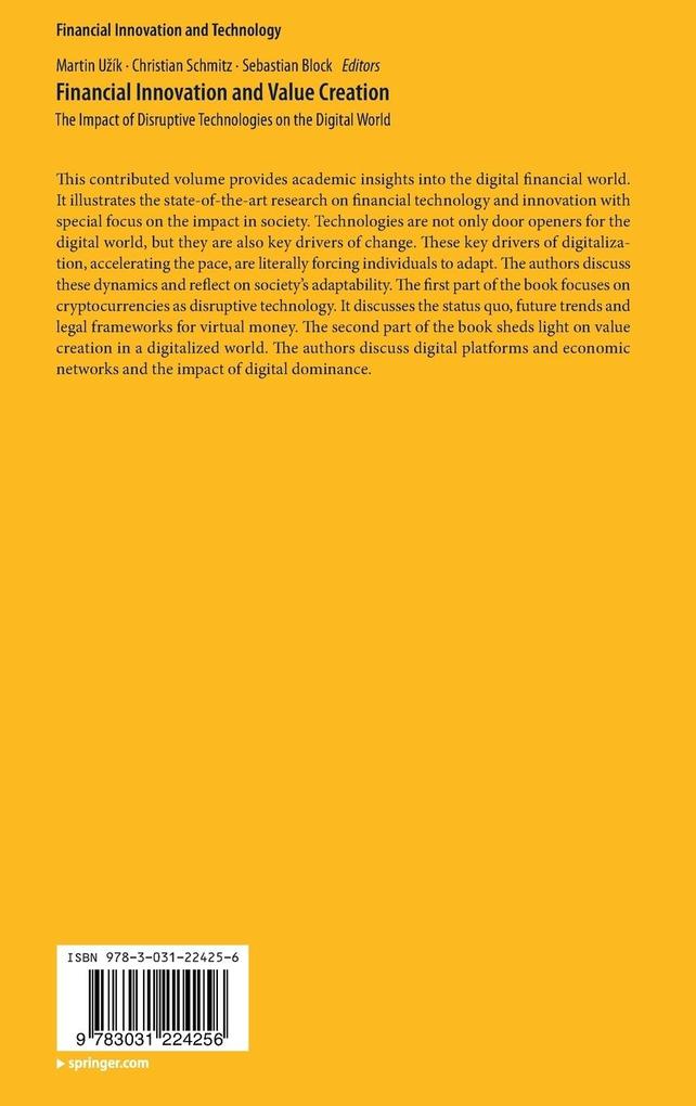 Weitere Ansicht: Financial Innovation and Value Creation