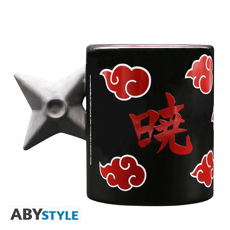 Weitere Ansicht: NARUTO SHIPPUDEN - Mug 3D handle - Shuriken Akatsuki