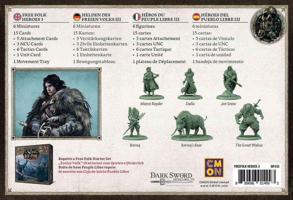 Weitere Ansicht: A Song of Ice & Fire - Free Folk Heroes 3 (Helden des Freien Volks 3) | Eric M. Lang, Michael Shinall