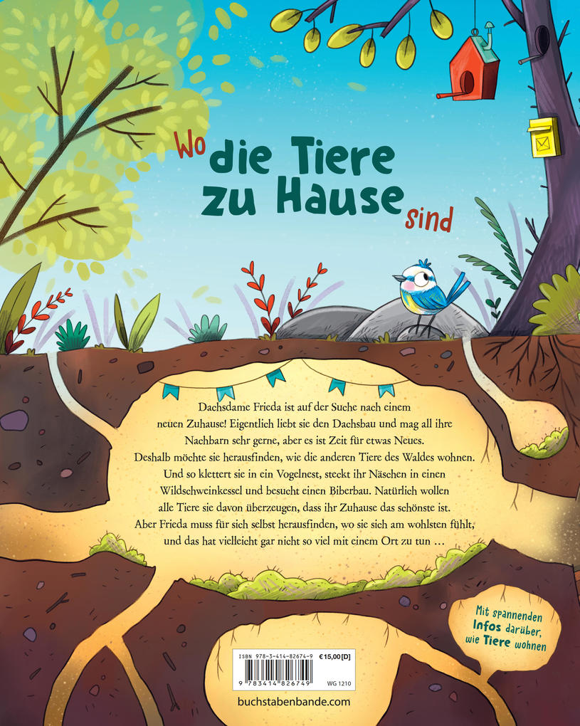 Weitere Ansicht: Mein Zuhause, dein Zuhause - Mit Frieda Dachs den Wald entdecken | Marie-Sophie Schmieder