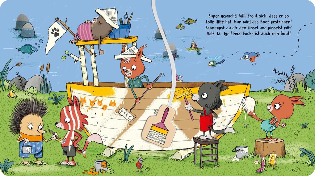 Weitere Ansicht: Willi Wölfchen: Wir bauen ein Boot! | Julia Klee