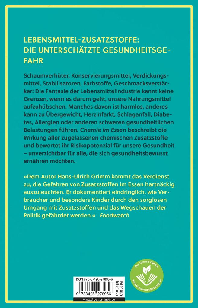 Weitere Ansicht: Chemie im Essen | Hans-Ulrich Grimm, Bernhard Ubbenhorst
