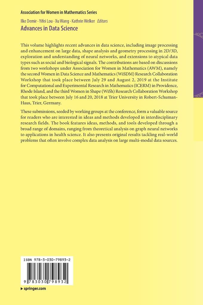 Weitere Ansicht: Advances in Data Science