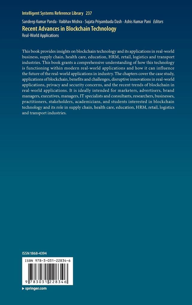 Weitere Ansicht: Recent Advances in Blockchain Technology