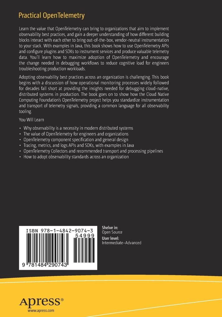 Weitere Ansicht: Practical OpenTelemetry | Daniel Gomez Blanco
