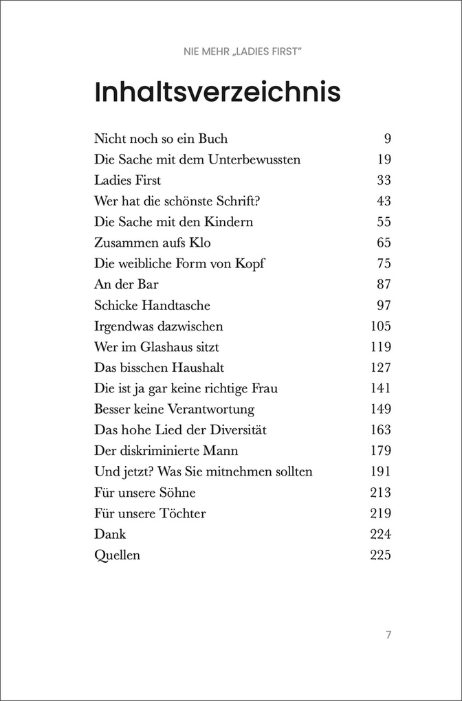 Weitere Ansicht: Nie mehr "Ladies First" | Dorothee Ebert