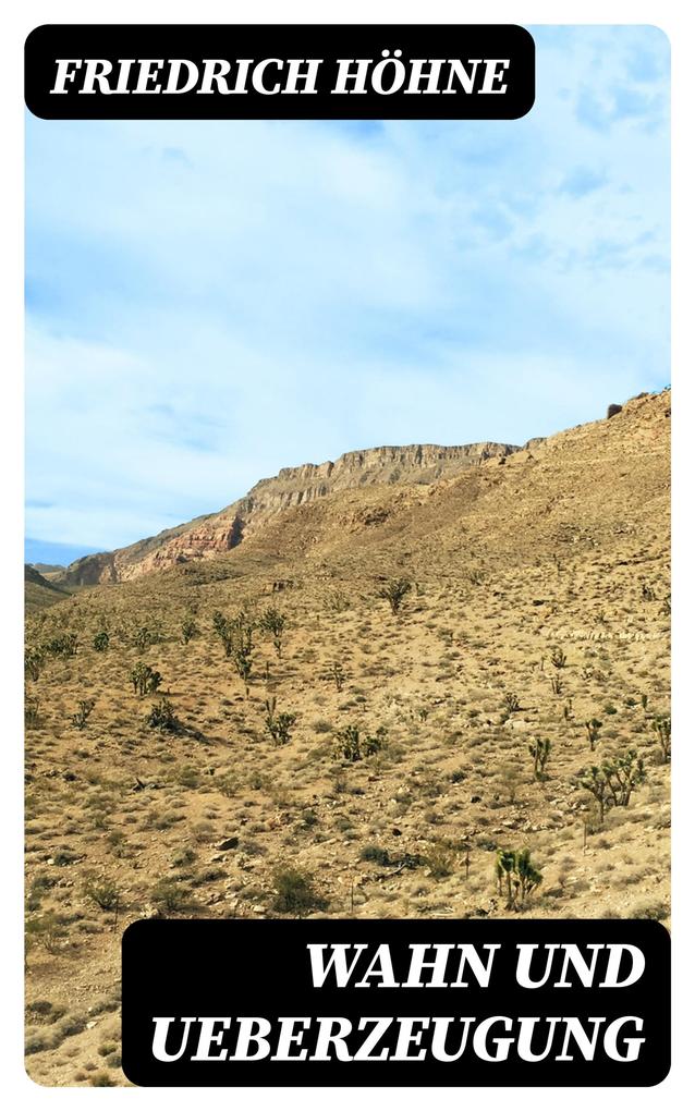 Produktbild: Wahn und Ueberzeugung | Friedrich Höhne