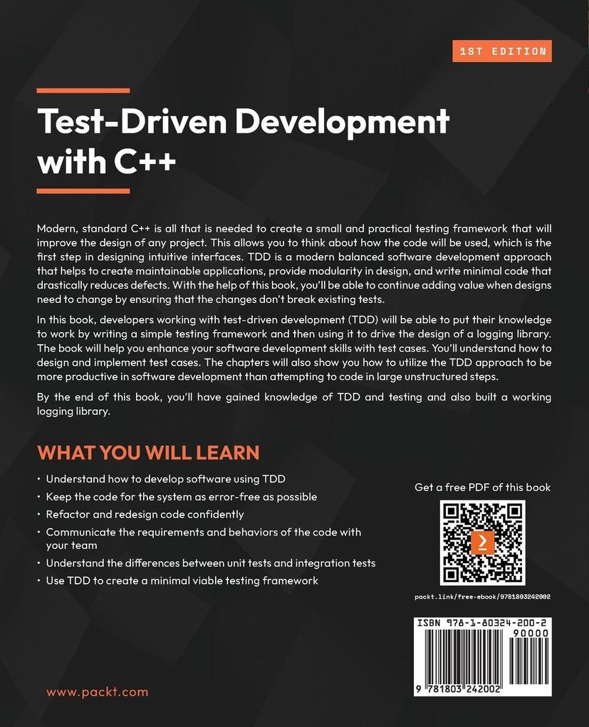Weitere Ansicht: Test-Driven Development with C++ | Abdul Wahid Tanner