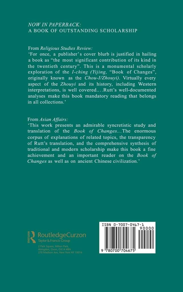 Weitere Ansicht: Zhouyi | Richard Rutt