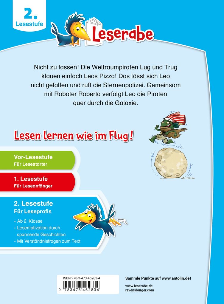 Weitere Ansicht: Leserabe 2. Lesestufe - Überfall der Weltraumpiraten | Christian Friedrich