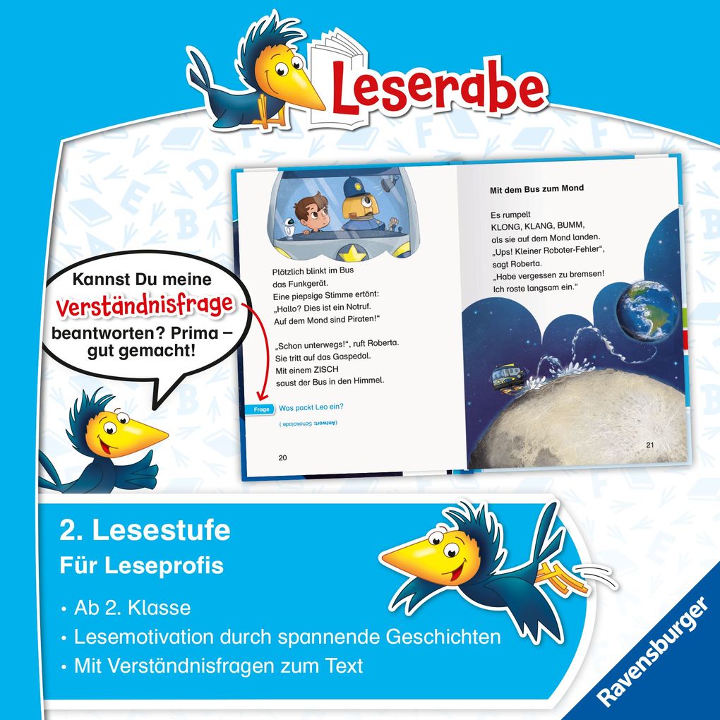 Weitere Ansicht: Leserabe 2. Lesestufe - Überfall der Weltraumpiraten | Christian Friedrich