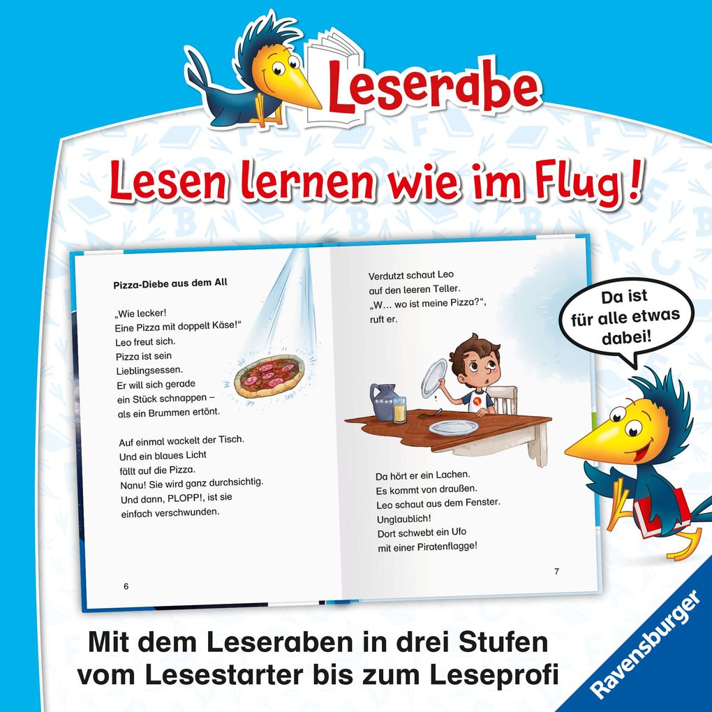 Weitere Ansicht: Leserabe 2. Lesestufe - Überfall der Weltraumpiraten | Christian Friedrich