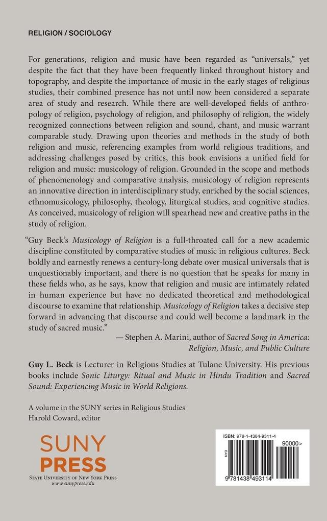 Weitere Ansicht: Musicology of Religion | Guy L. Beck