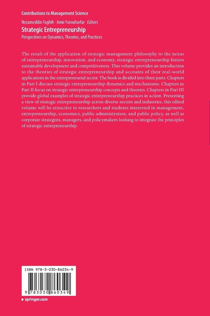 Weitere Ansicht: Strategic Entrepreneurship
