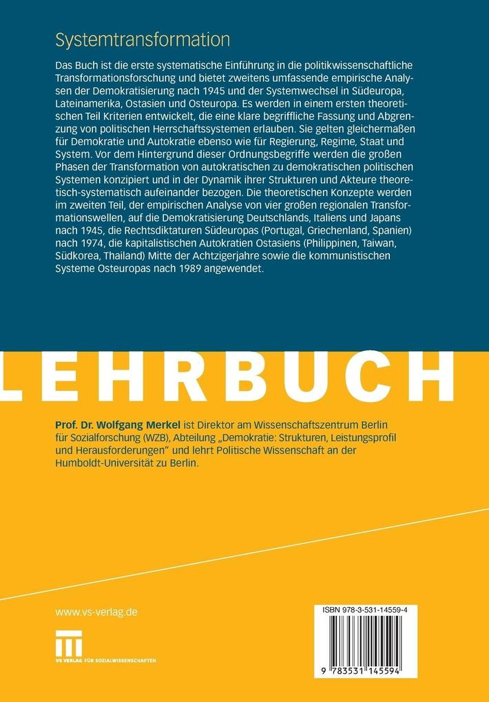 Weitere Ansicht: Systemtransformation | Wolfgang Merkel