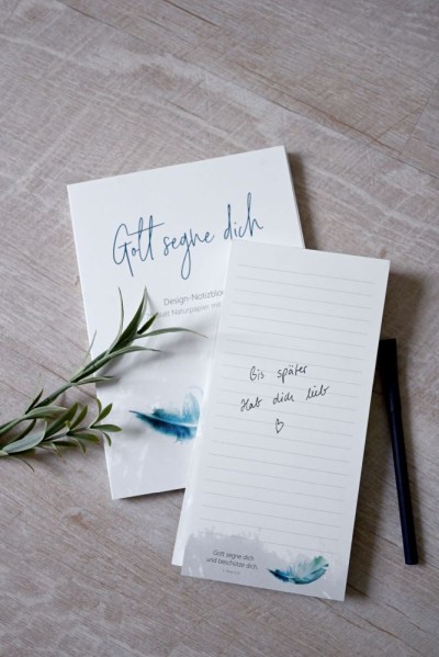 Weitere Ansicht: Notizblock "Gott segne dich" - klein