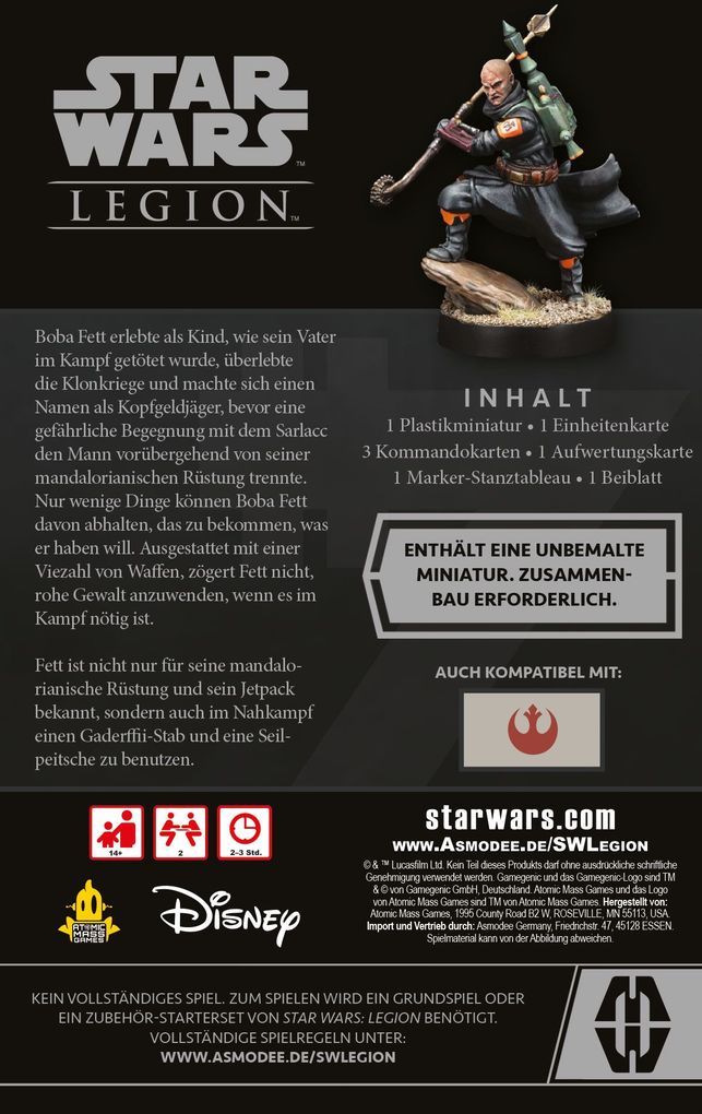 Weitere Ansicht: Atomic Mass Games - Star Wars Legion - Boba Fett, Daimyo | Alex Davy
