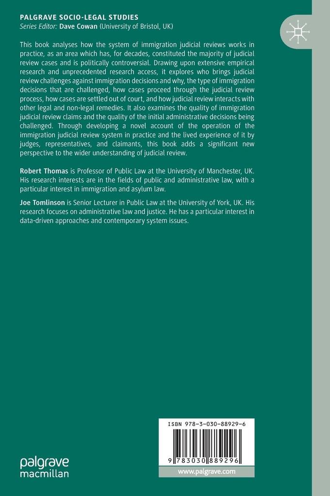 Weitere Ansicht: Immigration Judicial Reviews | Robert Thomas, Joe Tomlinson