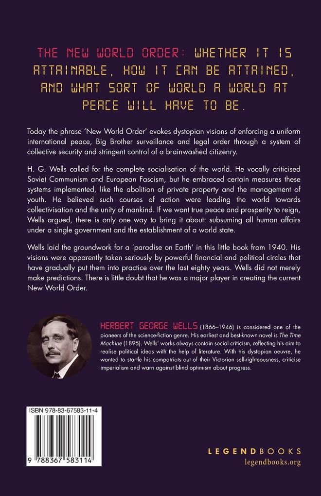 Weitere Ansicht: The New World Order | H. G. Wells