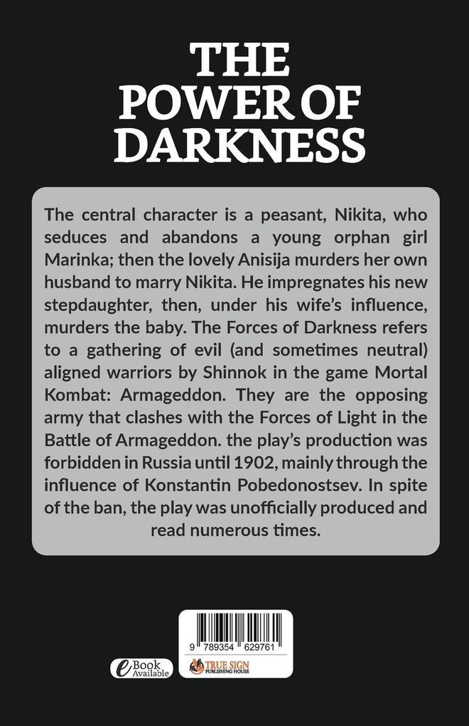 Weitere Ansicht: The Power of Darkness | Leo Tolstoy