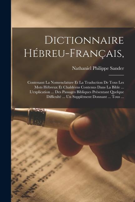Produktbild: Dictionnaire Hébreu-Français, | Nathaniel Philippe Sander