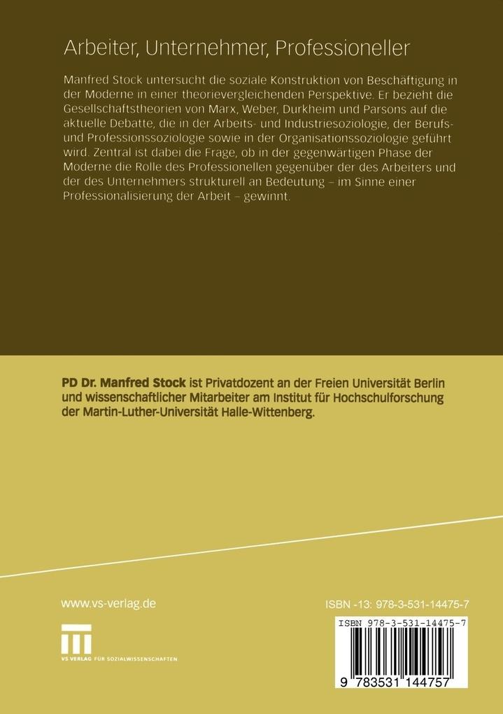 Weitere Ansicht: Arbeiter, Unternehmer, Professioneller | Manfred Stock