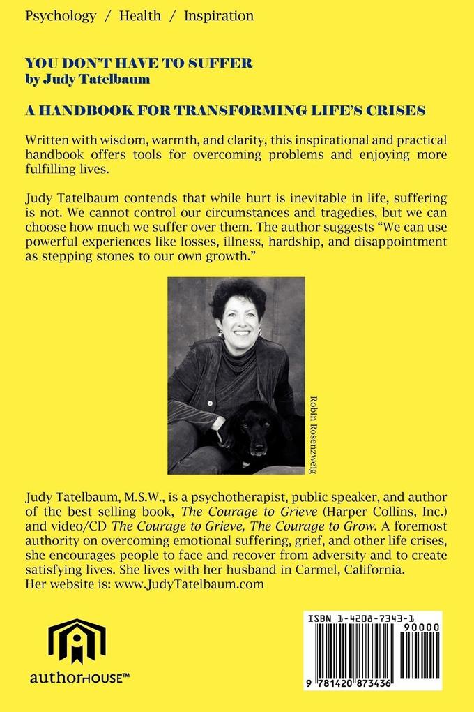 Weitere Ansicht: You Don't Have To Suffer | Judy Tatelbaum