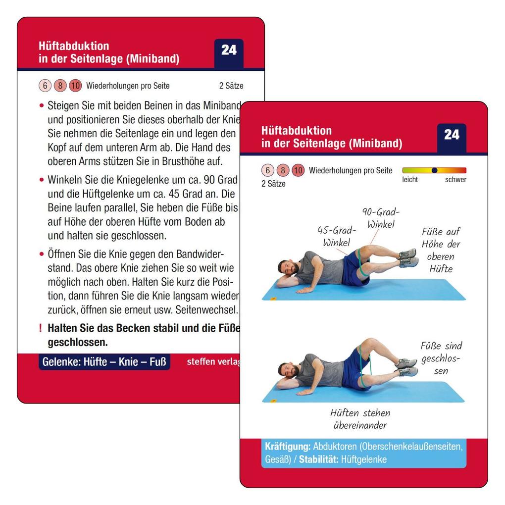 Weitere Ansicht: Trainingskarten Gelenke: Hüfte - Knie - Fuß | Ronald Thomschke