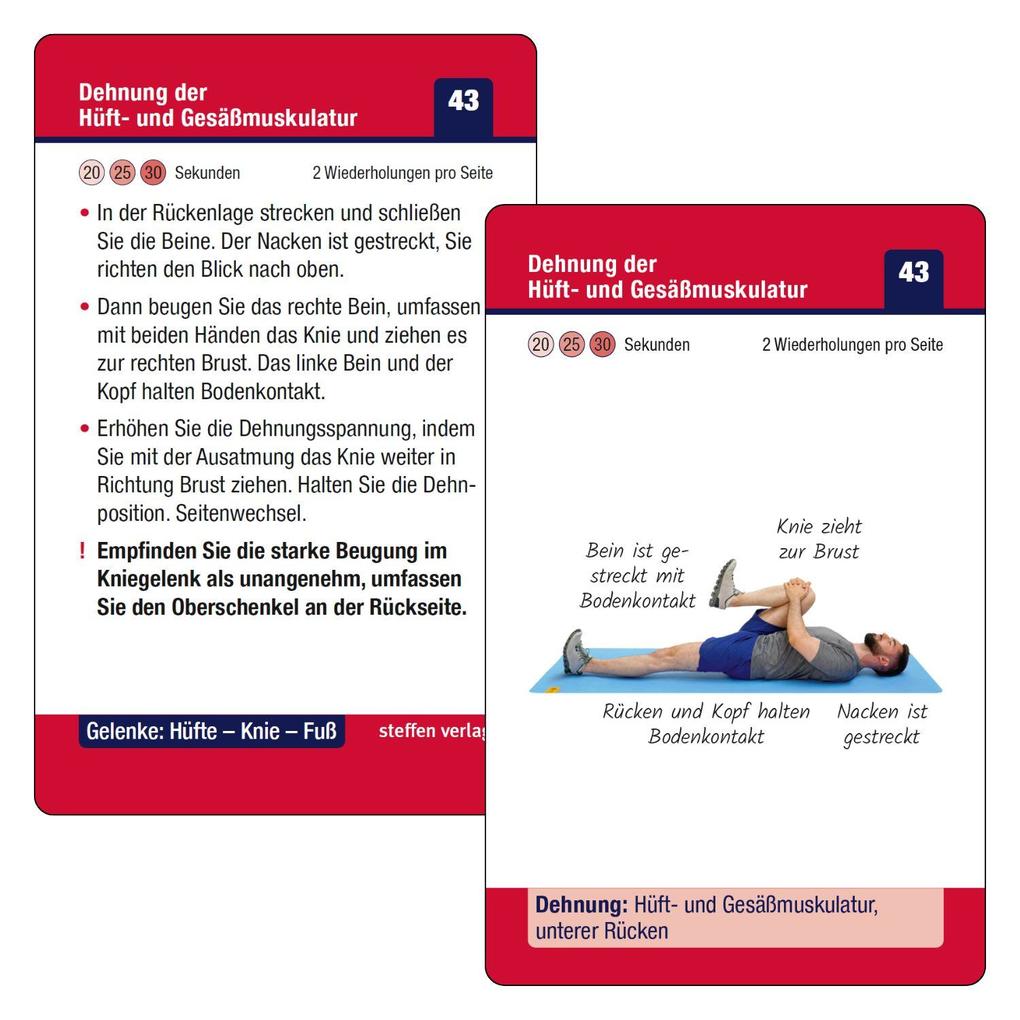 Weitere Ansicht: Trainingskarten Gelenke: Hüfte - Knie - Fuß | Ronald Thomschke