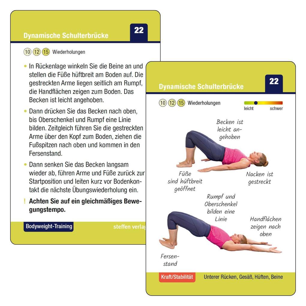 Weitere Ansicht: Trainingskarten Bodyweight-Training | Ronald Thomschke