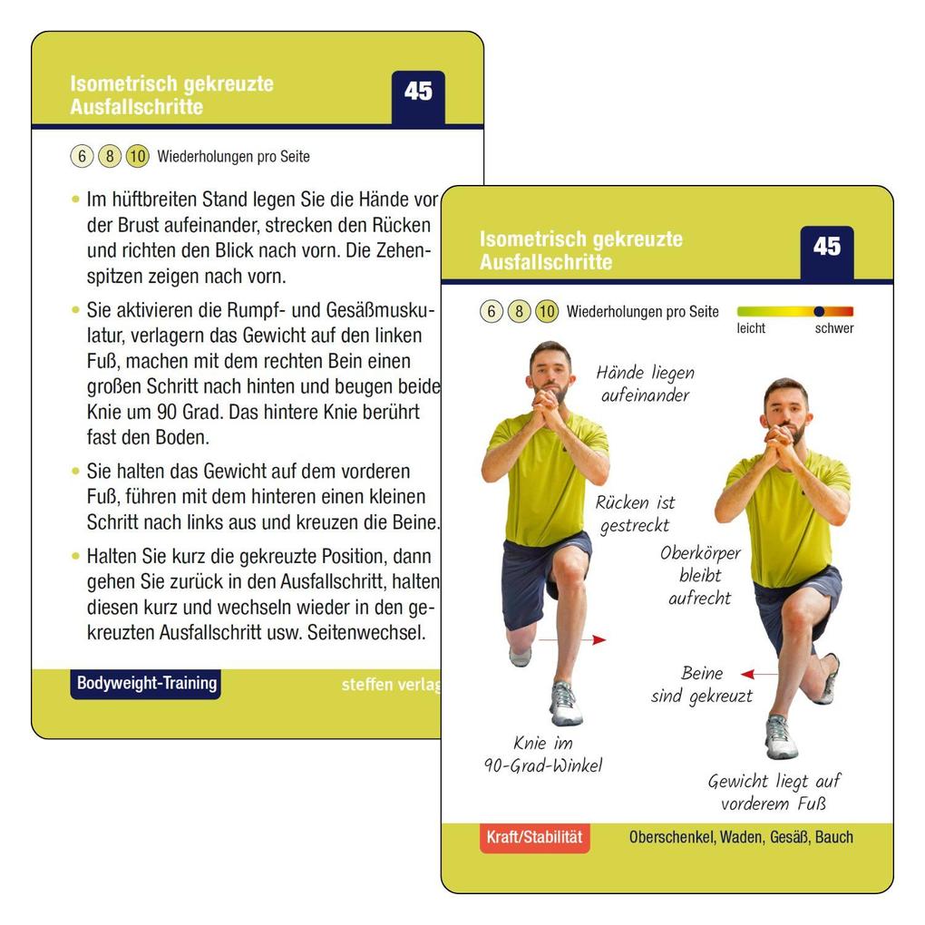 Weitere Ansicht: Trainingskarten Bodyweight-Training | Ronald Thomschke