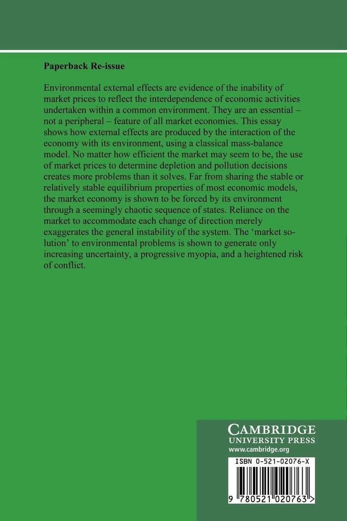 Weitere Ansicht: Economy and Environment | Charles Perrings