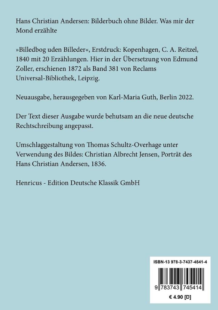 Weitere Ansicht: Bilderbuch ohne Bilder | Hans Christian Andersen