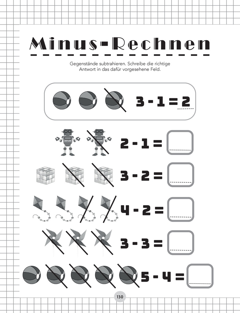Weitere Ansicht: Vorschule Übungsheft für Jungen - 6 in 1 XXL Edition | Amanda Piniecka