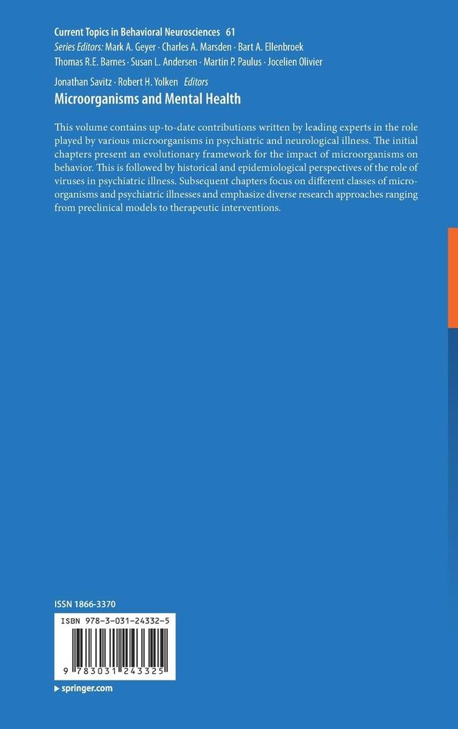 Weitere Ansicht: Microorganisms and Mental Health