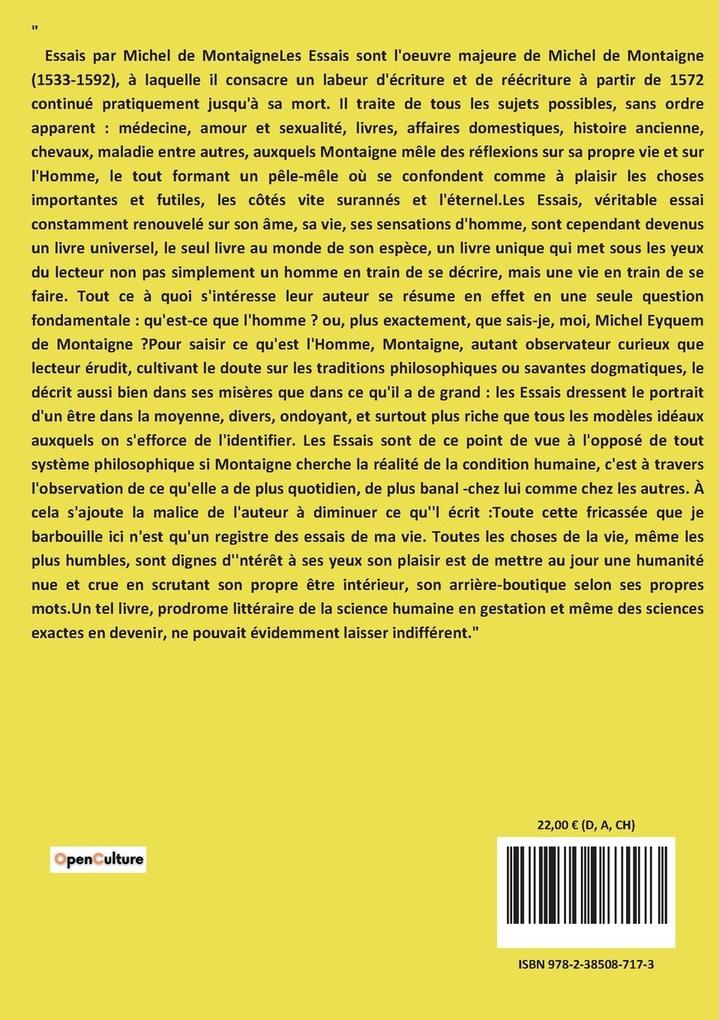 Weitere Ansicht: Essais | Michel De Montaigne