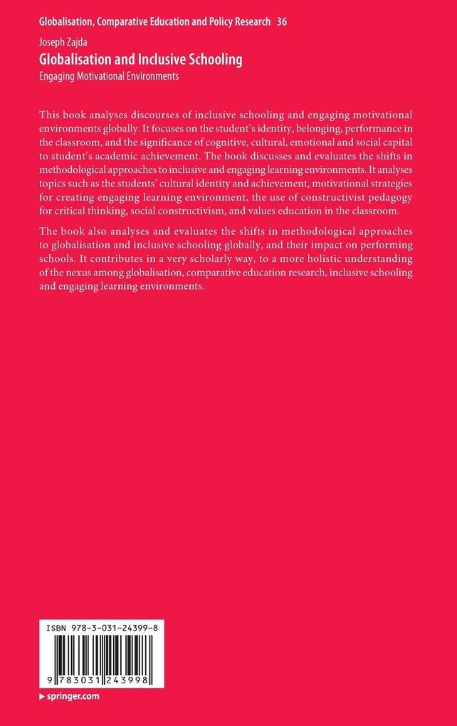 Weitere Ansicht: Globalisation and Inclusive Schooling | Joseph Zajda