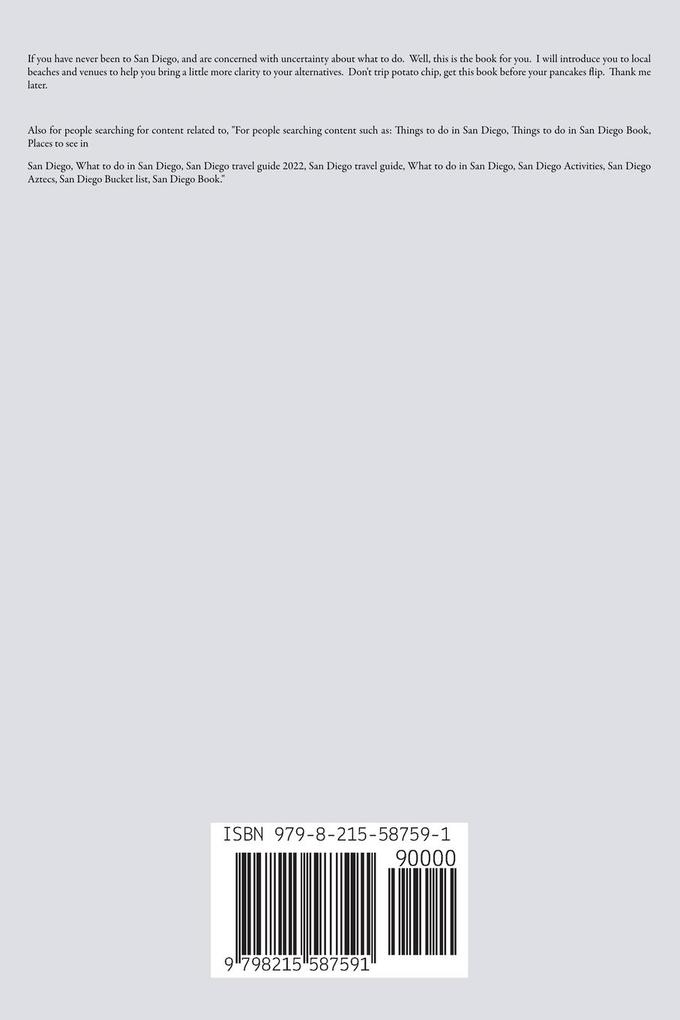 Weitere Ansicht: 100 things to do in San Diego For Anyone | Jose Sanchez, Xtrnl Sanchez