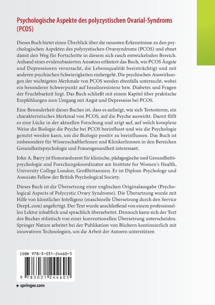 Weitere Ansicht: Psychologische Aspekte des polyzystischen Ovarial-Syndroms (PCOS) | John A. Barry
