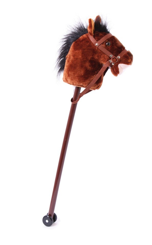 Produktbild: Small foot 4105 - Steckenpferd Donner, mit Geräusch-Funktion, Holz/Plüsch, braun, Länge: 88cm