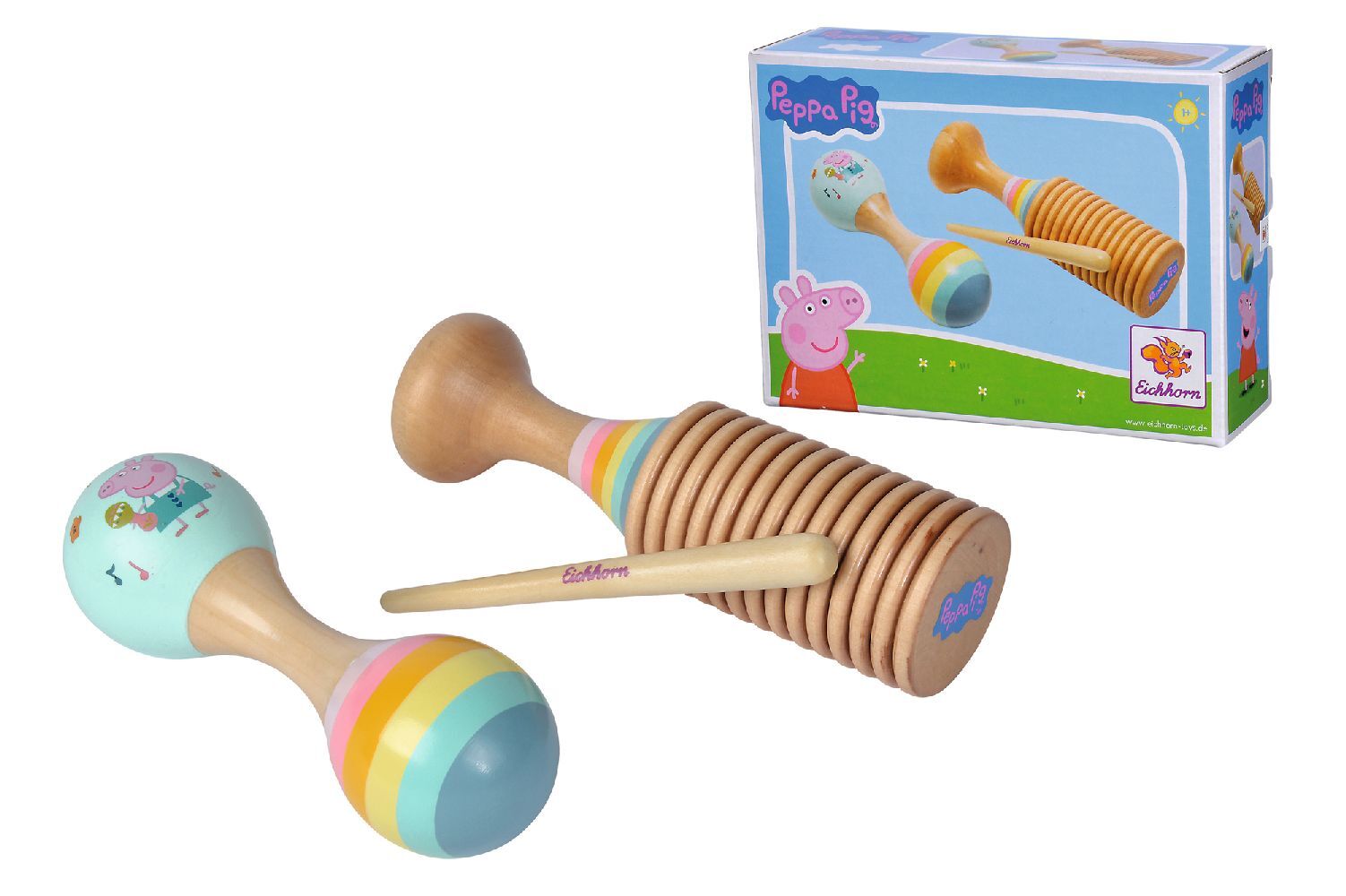 Produktbild: Peppa Pig Maraca und Ratsche Set