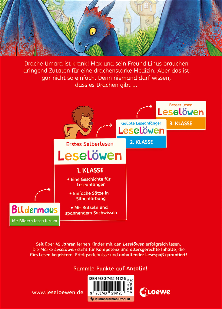 Weitere Ansicht: Leselöwen 1. Klasse - Notfall im Drachenpark | Stütze & Vorbach
