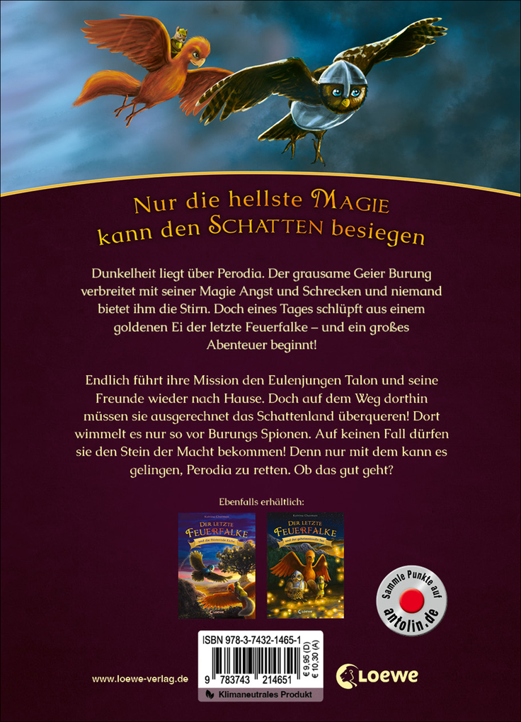 Weitere Ansicht: Der letzte Feuerfalke und das Schattenland (Band 5) | Katrina Charman