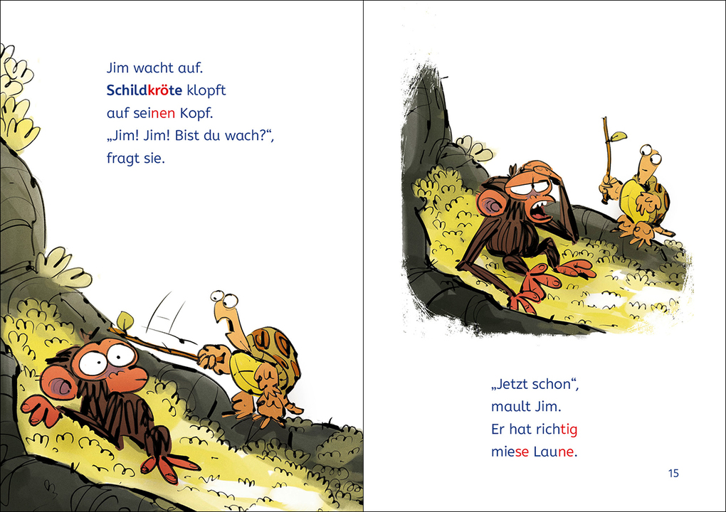 Weitere Ansicht: Leselöwen 1. Klasse - Jim ist mies drauf - Fertig, los ... Banane! | Suzanne Lang