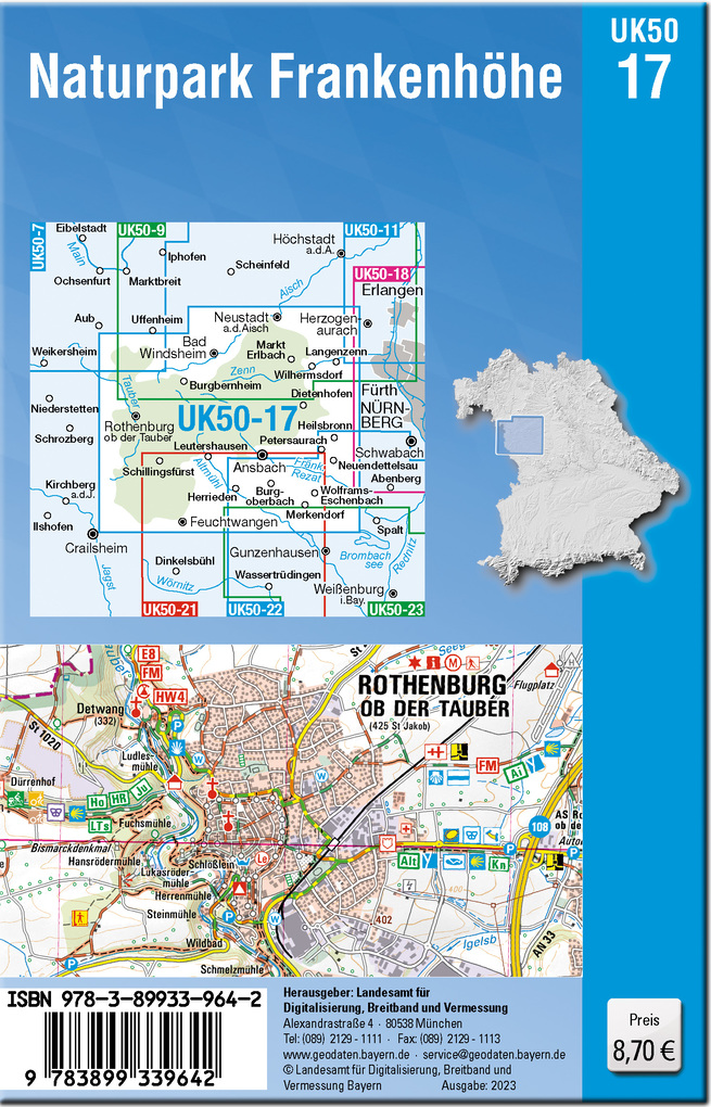Weitere Ansicht: UK50-17 Naturpark Frankenhöhe