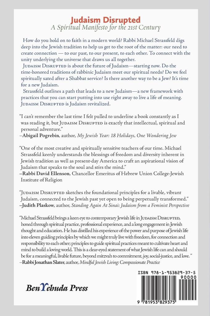 Weitere Ansicht: Judaism Disrupted | Michael Strassfeld