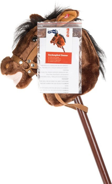 Weitere Ansicht: Small foot 4105 - Steckenpferd Donner, mit Geräusch-Funktion, Holz/Plüsch, braun, Länge: 88cm