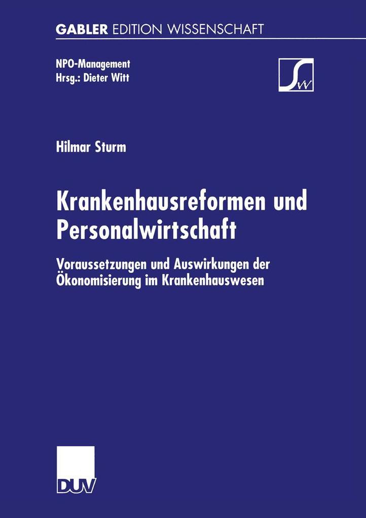 Produktbild: Krankenhausreformen und Personalwirtschaft | Hilmar Sturm