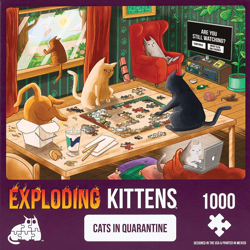 Produktbild: Exploding Kittens Puzzle: Cats in Quarantine